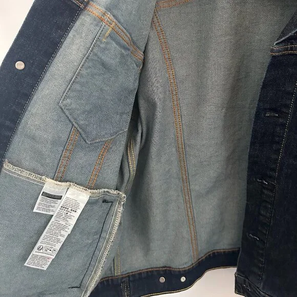 Levis Dark Wash Large Blue Denim Jacket  NWT - Picture 9 of 16